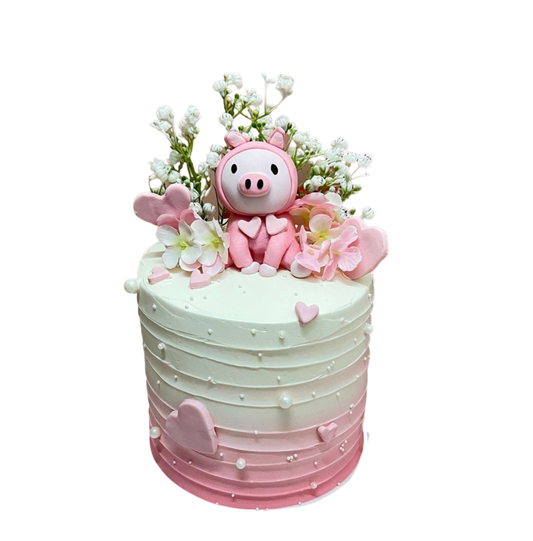 Cute Piglet Theme Customise Cake