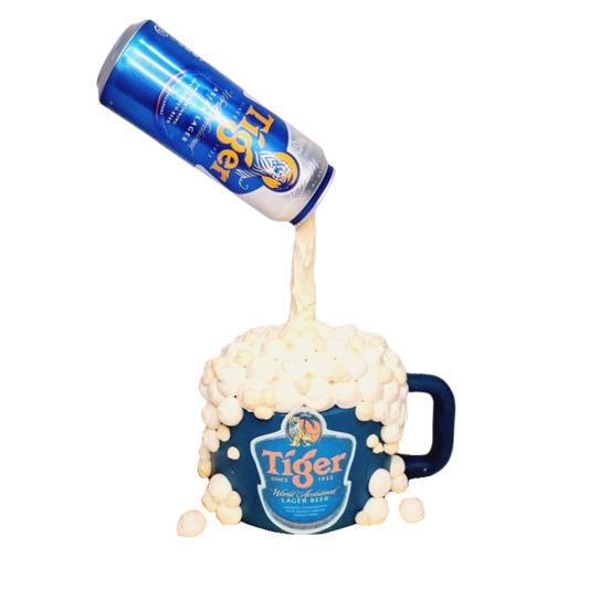 Tiger Beer Flying Gravity Cake