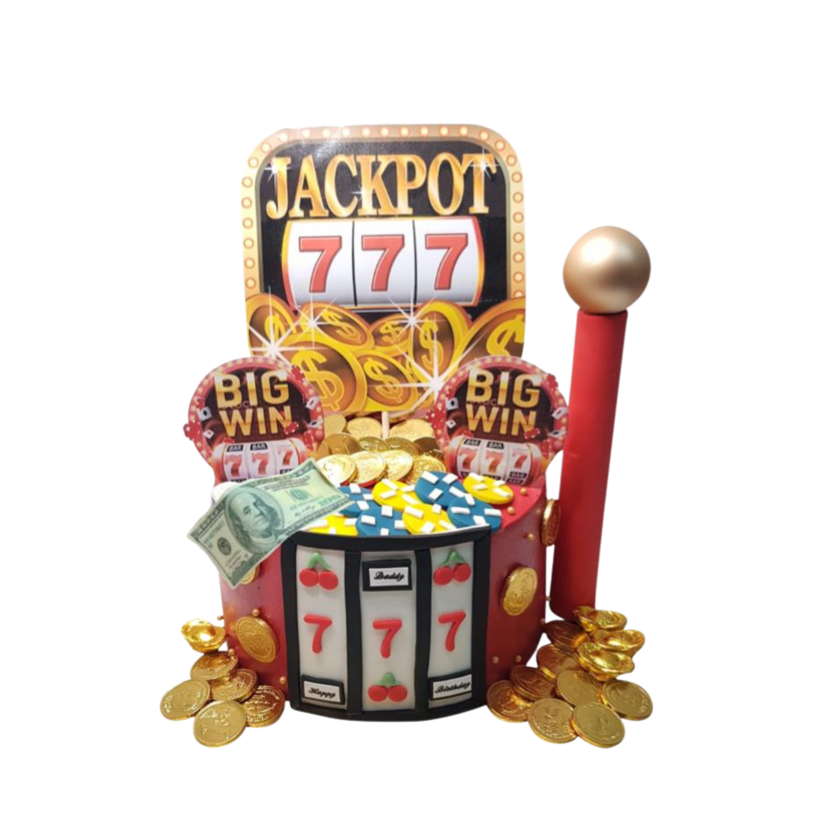 Jackpot Slot Machine Casino theme for BIG WIN super nice details cake art  #singaporecake #jackpotcake #casinocake #mancake #slotmachine #3dcake, Food  & Drinks, Homemade Bakes on Carousell