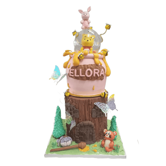 Winnie The Pooh And Friends Two Tier Customised Cake