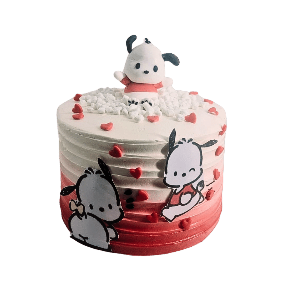Pochacco Ombre Themed Cake