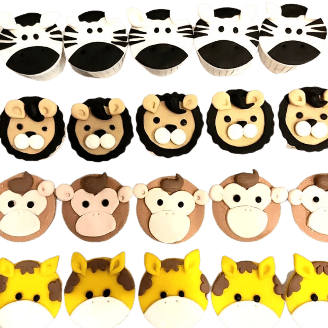 Safari Animals Cupcakes (12pcs)