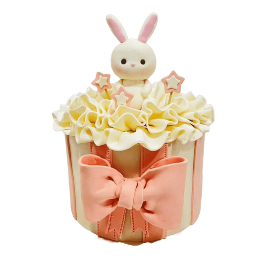 Cute Bunny Ribbon Cake