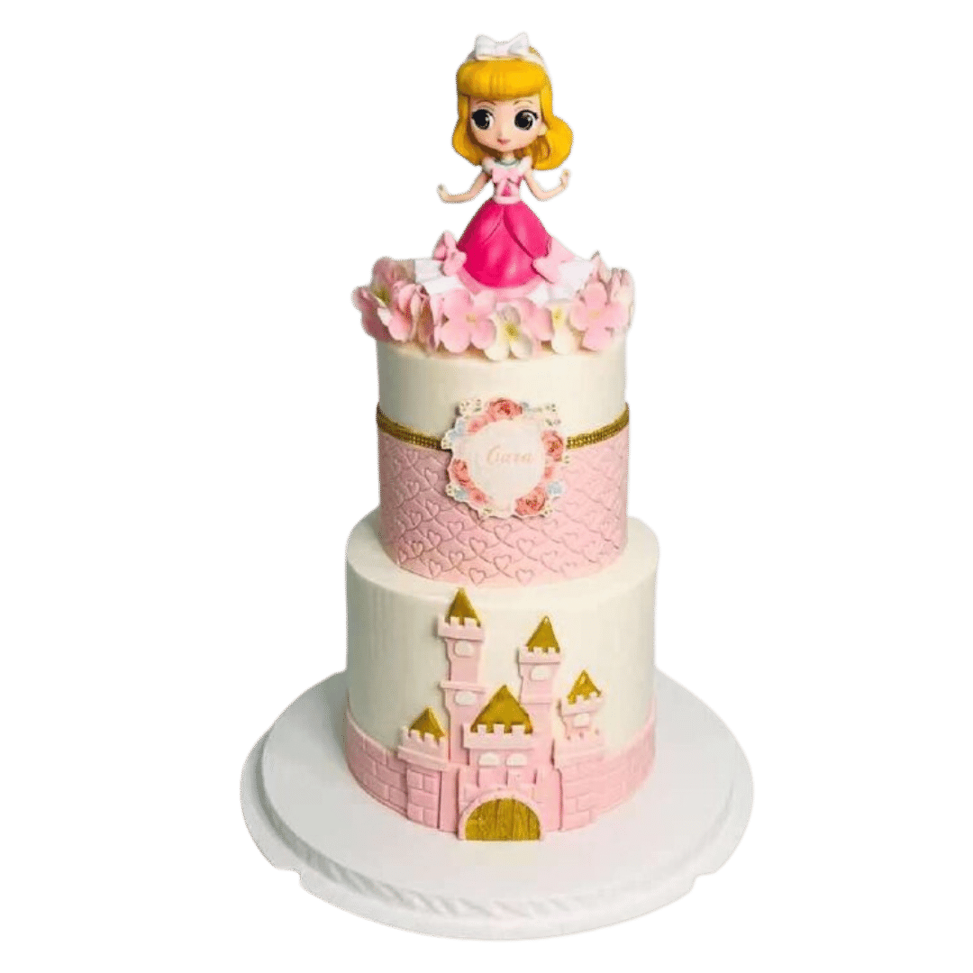 Aurora Princess Two Tier Cake