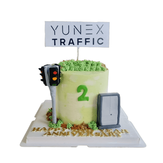 Traffic Light Corporate Cake