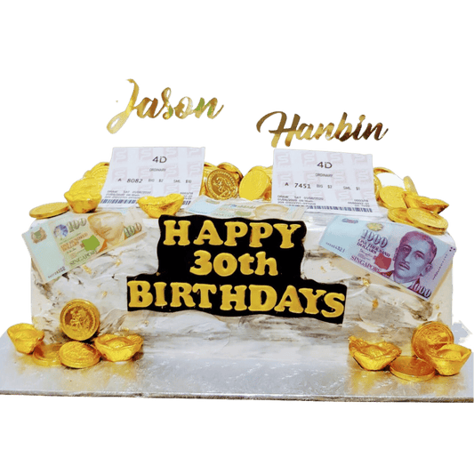 4D Marble Double Money Pulling Cake