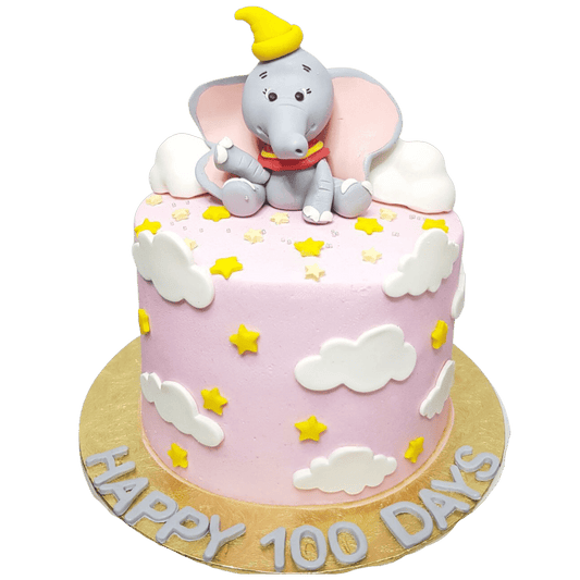 Dumbo Elephant Pink Cake