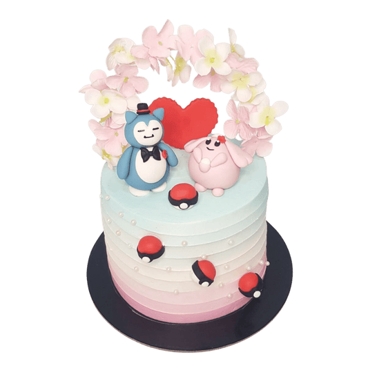 Snorlax And Chansey Pokemon Cake