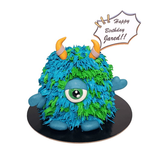 Furry Monster Alien Cake