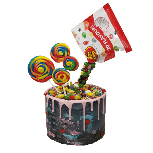 Lollipop Candy Gravity Defying Galaxy Cake