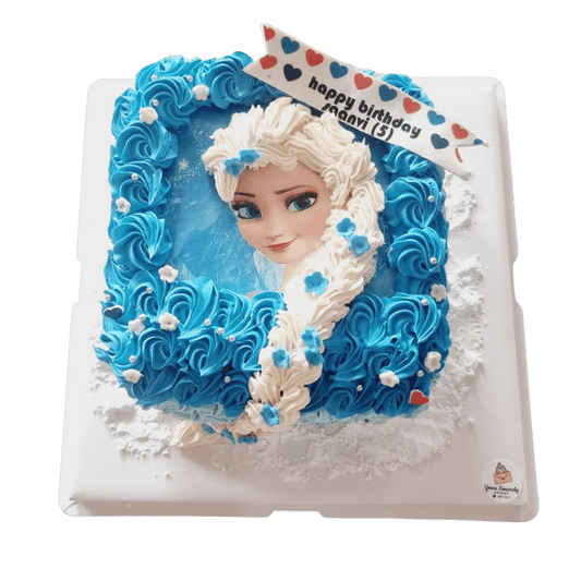 Frozen Elsa Edible Print Cake