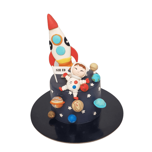 Astronaut Planets Space Cake