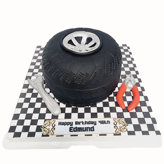 3D Wheel Repair Cake