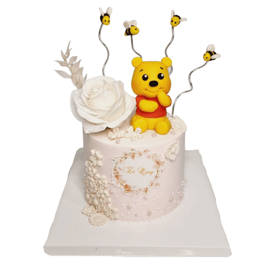 Winnie The Pooh Sweet Floral Cake
