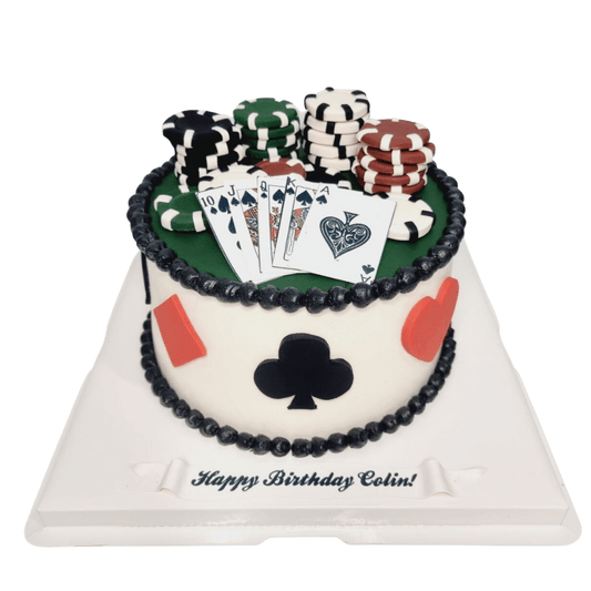 Poker Gambling Chips Cake