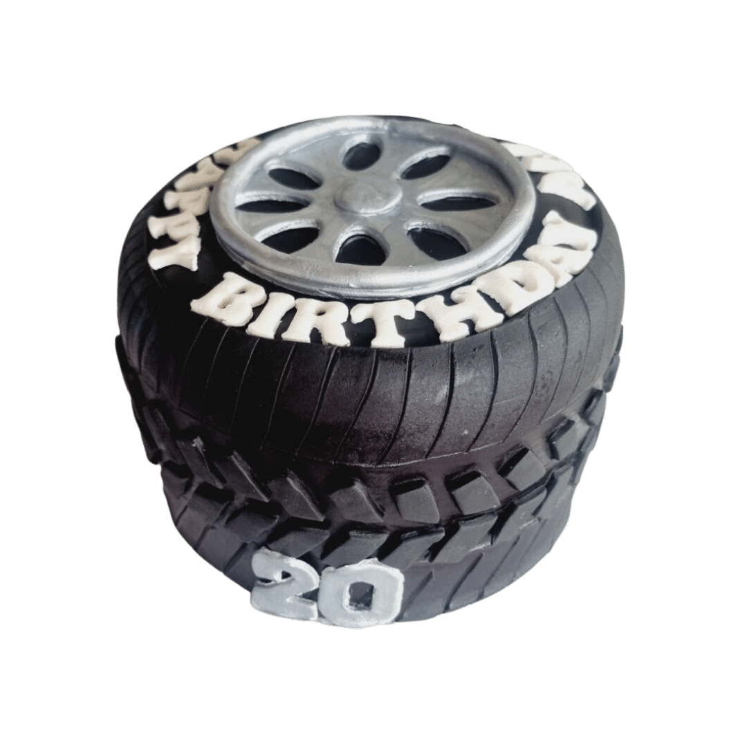 3D Car Wheel Tire Cake
