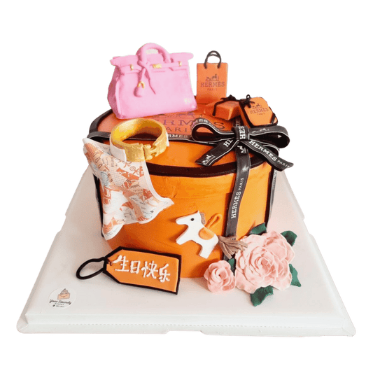 Hermes Bag Accessories Theme Cake