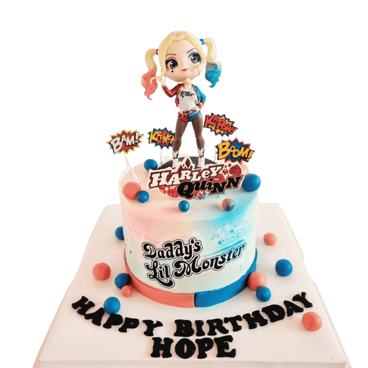 Harley Quinn Themed Cake
