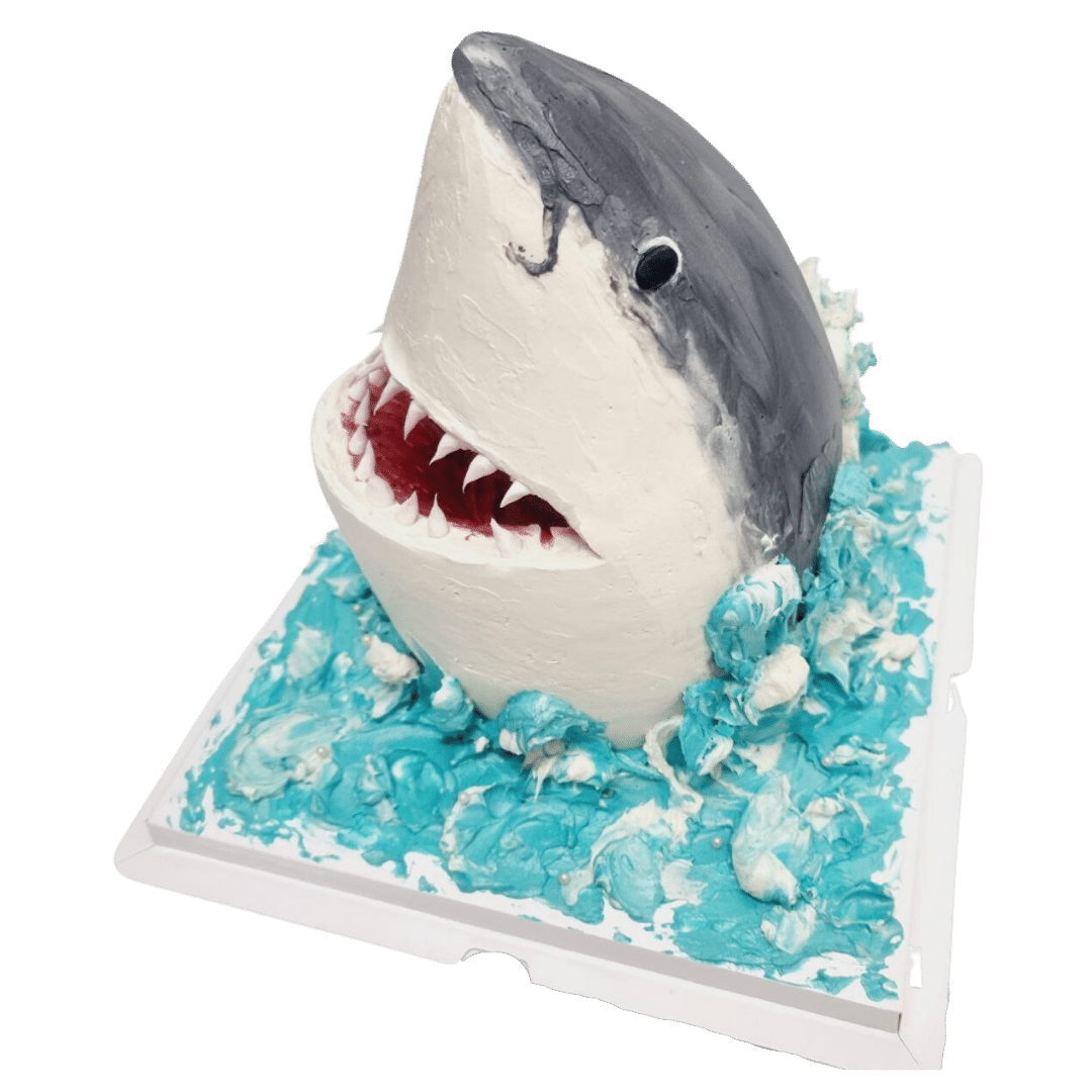 3D Realistic Shark Cake