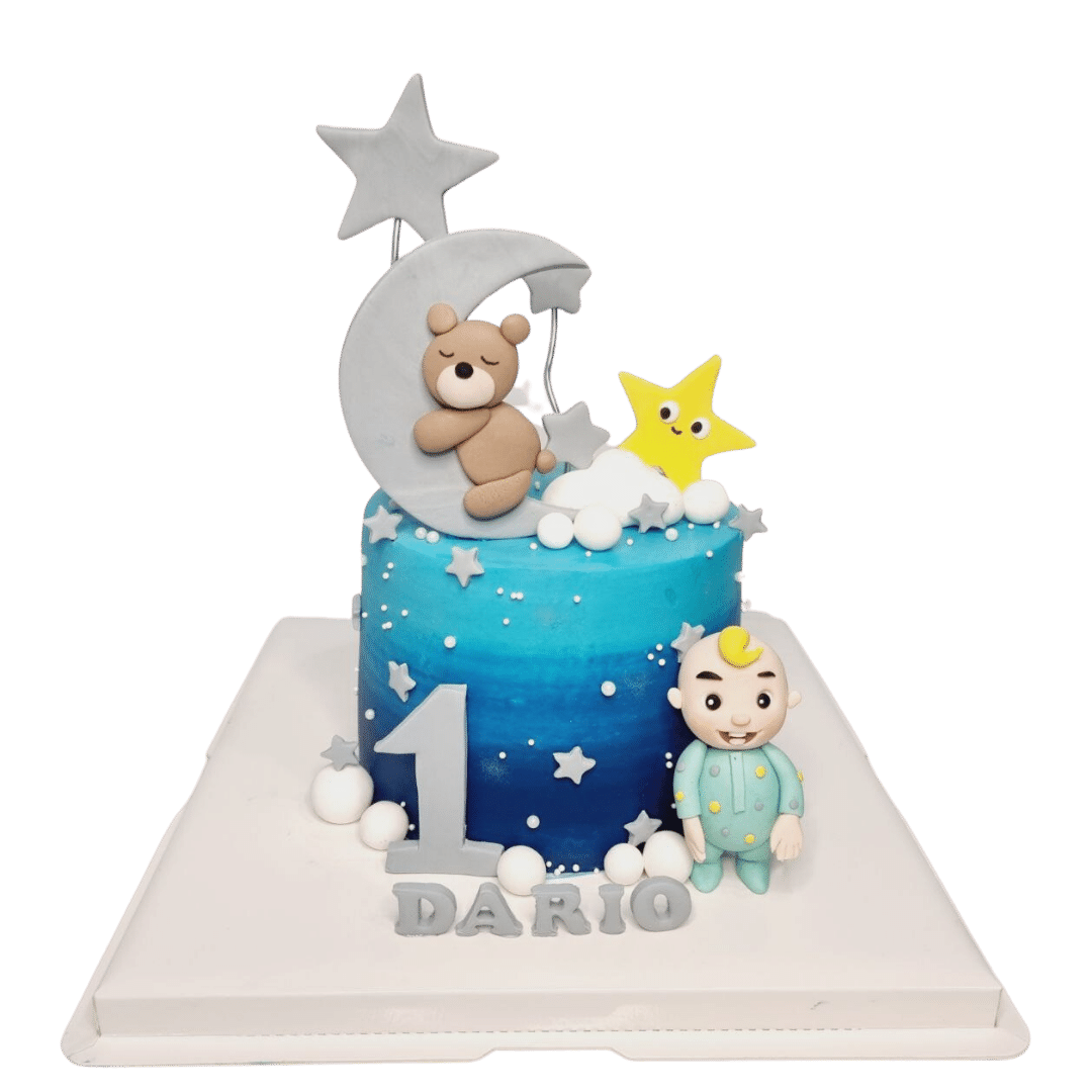 Cocomelon Baby With Bear Midnight Cake