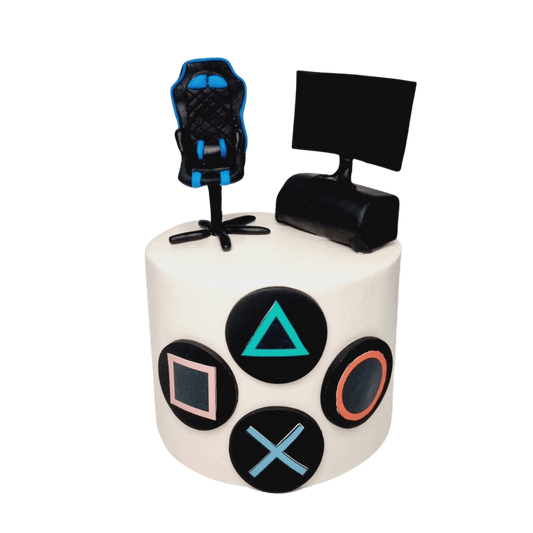 Gaming Computer And Chair Cake