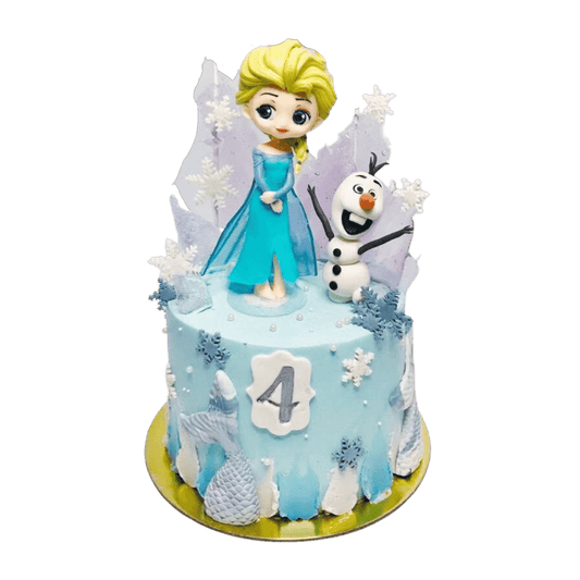 Elsa Princess And Olaf Frozen Cake