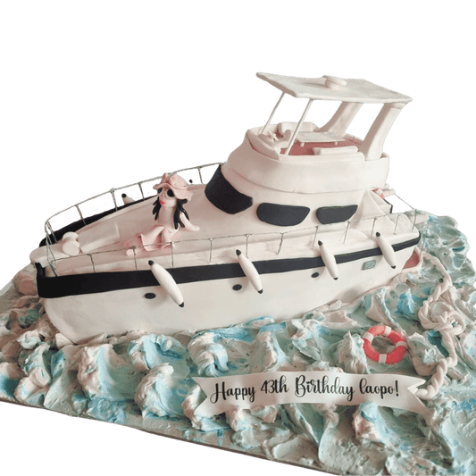 3D Yatch Boat Cake