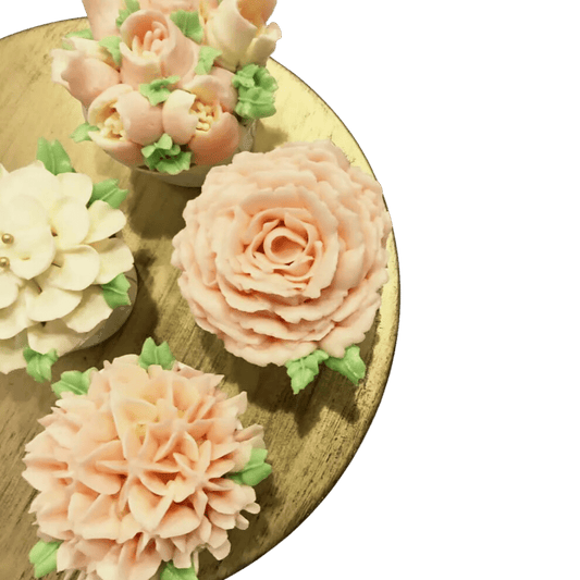 Pink Floral Cupcakes (12pcs)