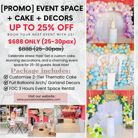 Event Package A (Event Space + Cake + Decors)