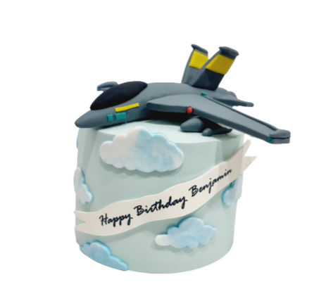 Fighter Jet F15-SG Aeroplane Sky Themed Cake