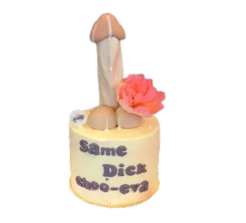 Floral Penis Dick Cake for Hens Night 1