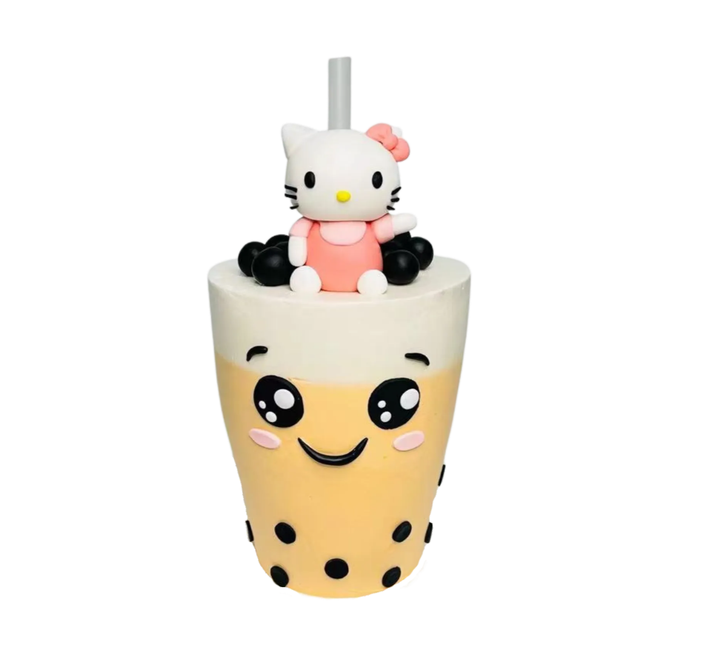 Hello Kitty Drinkable Bubble Tea Cake