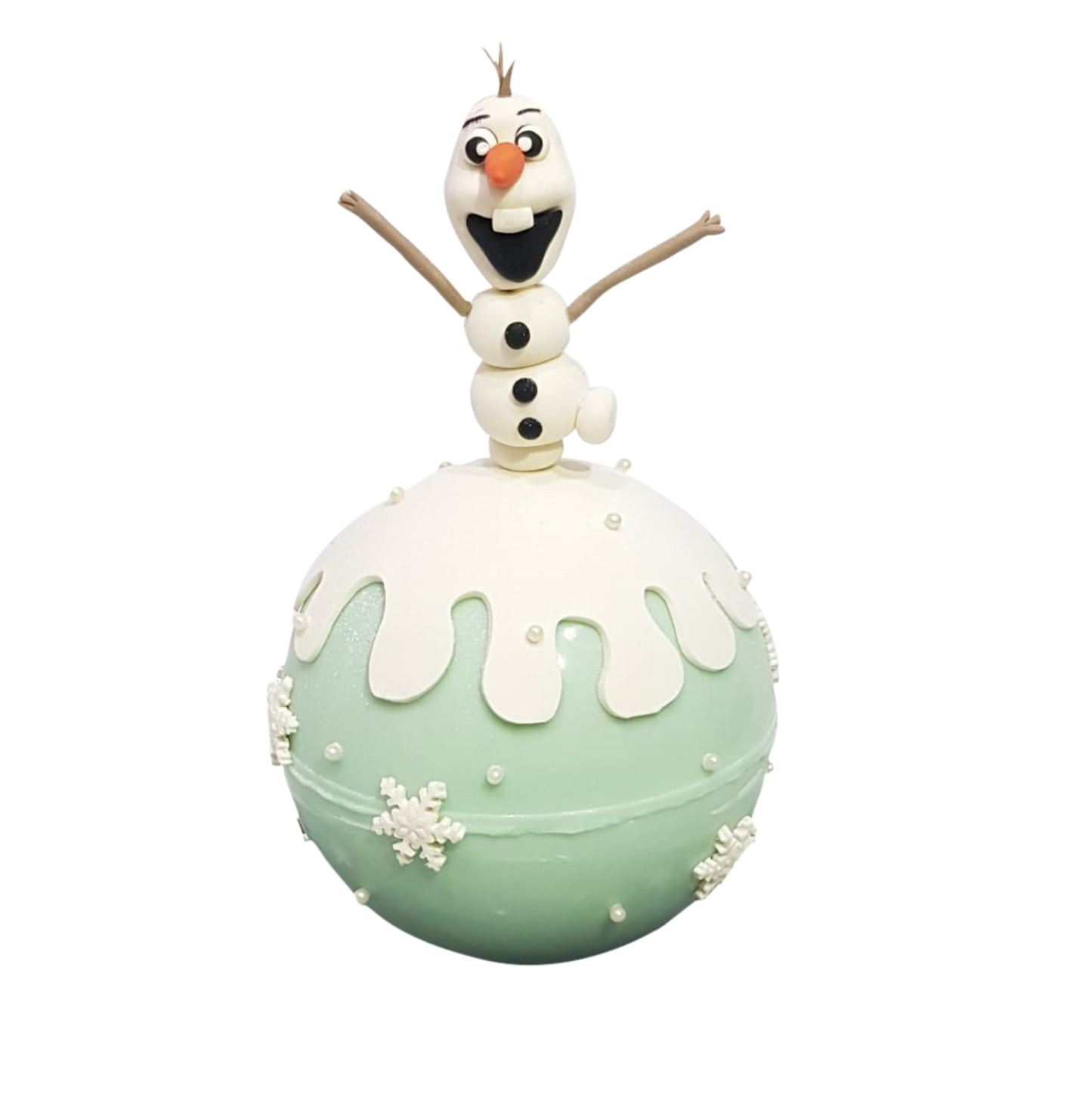 Olaf Frozen Themed Knock Knock Pinata Cake