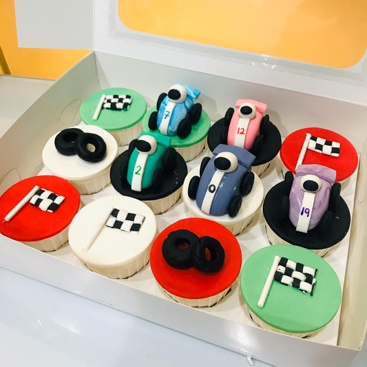Racing Car Cupcakes (12pcs)