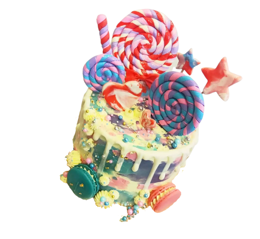 Rainbow Candy Themed Cake