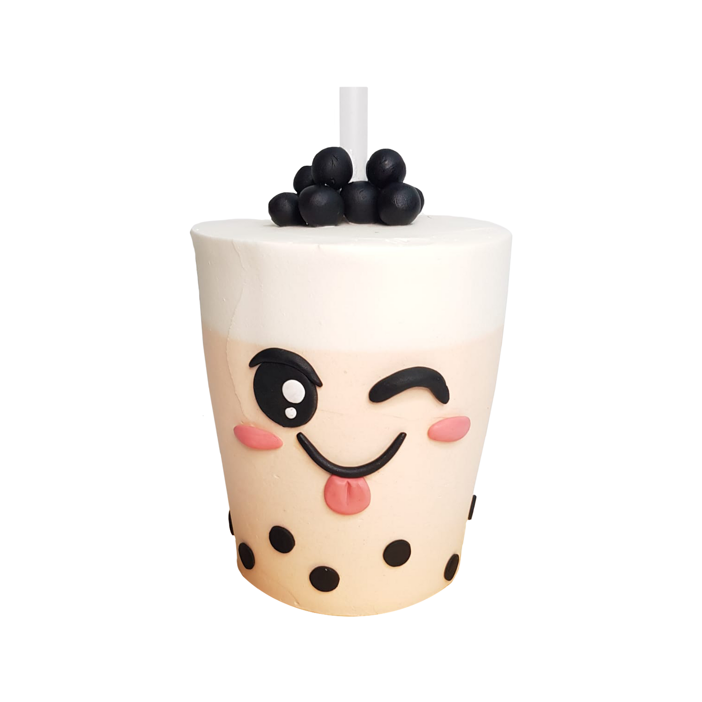 Real Bubble Tea Drink in a Cake 3