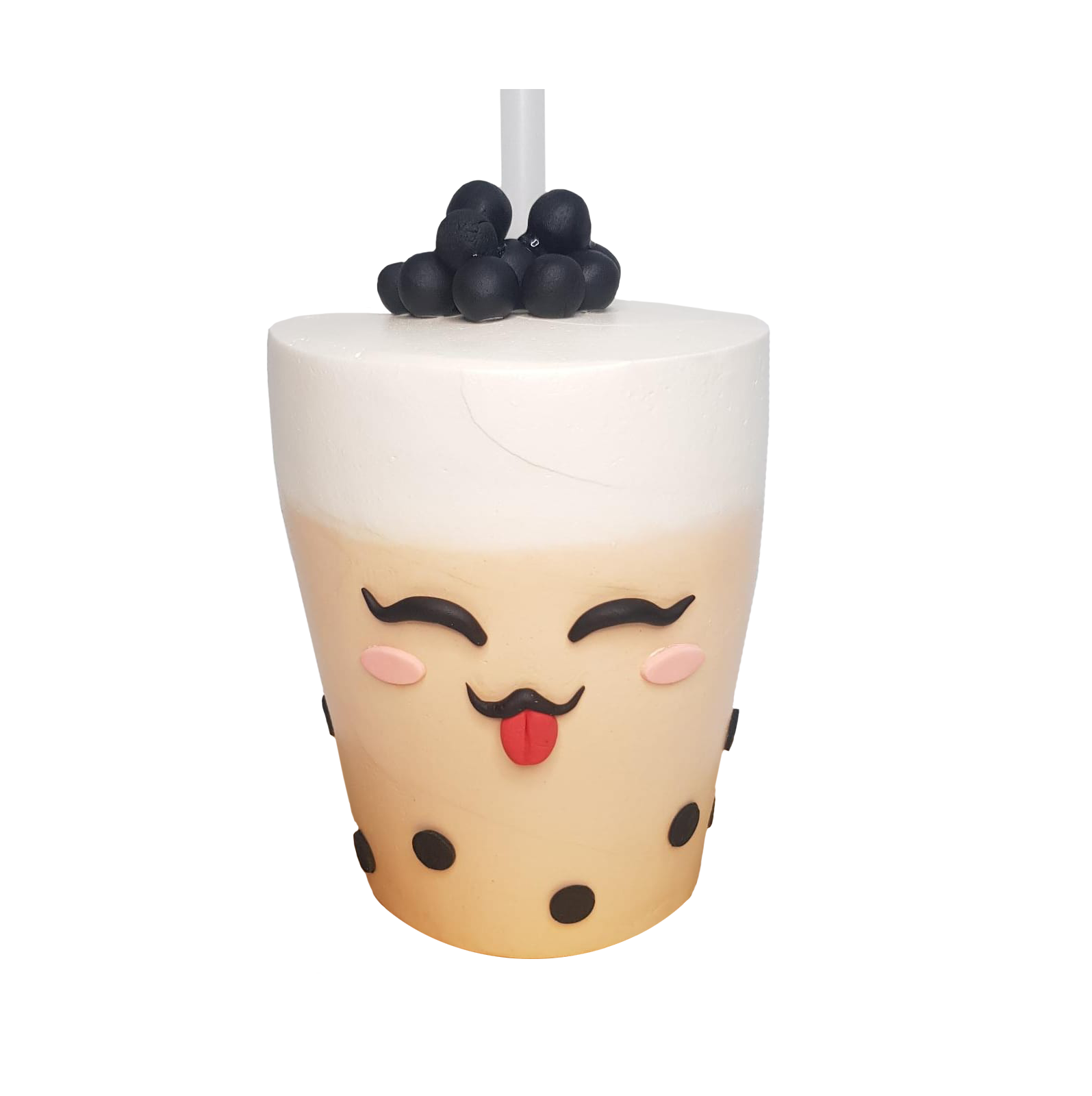 Real Bubble Tea Drink in a Cake 5