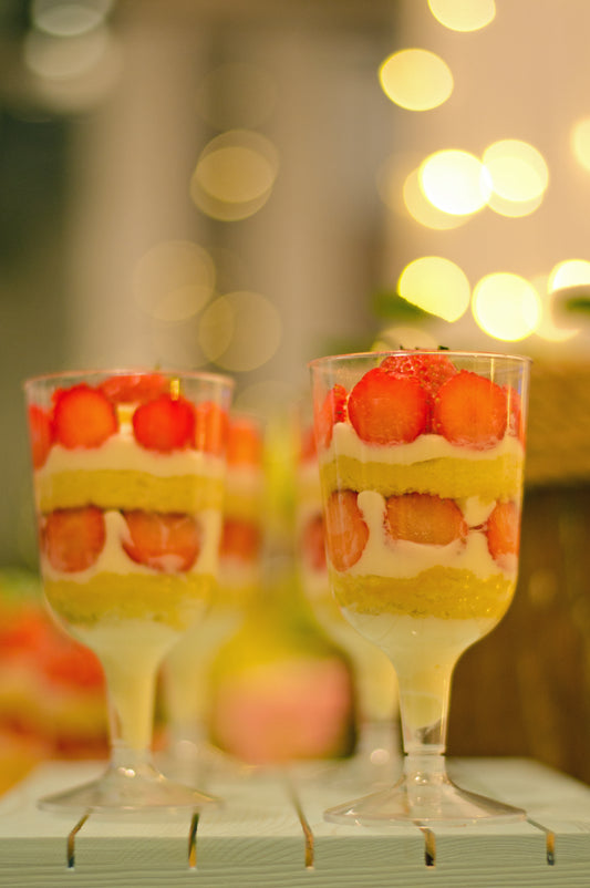 Strawberry Shortcake Champagne Glass