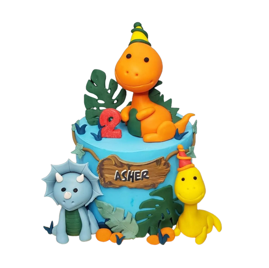Cute Dinosaur Cake